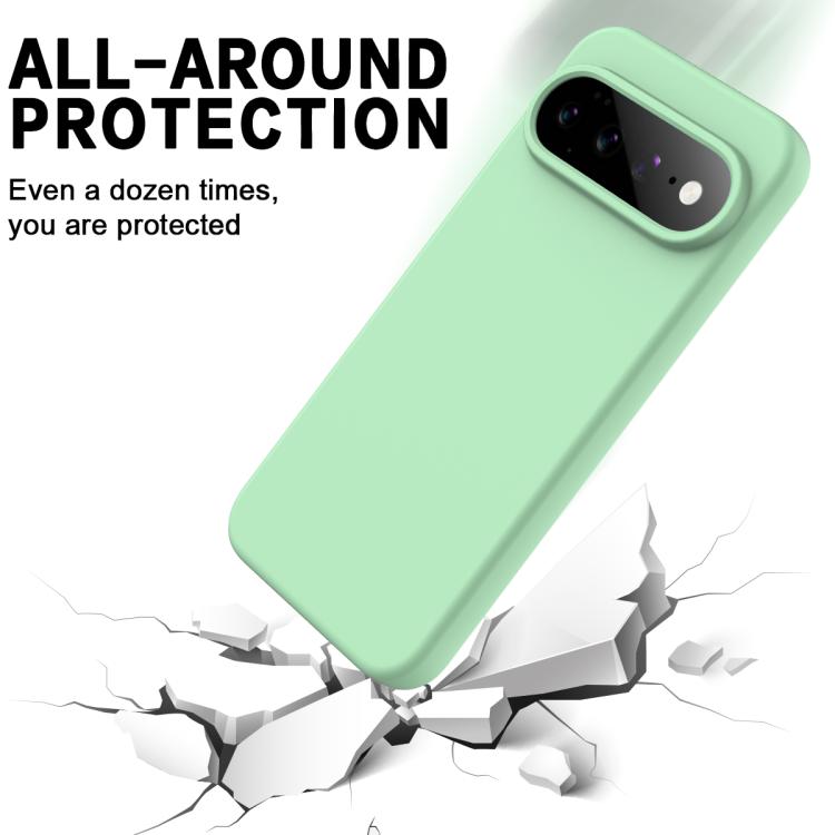 For Google Pixel 11 Pro XL Solid Color Liquid Silicone Dropproof Full Coverage Phone Case