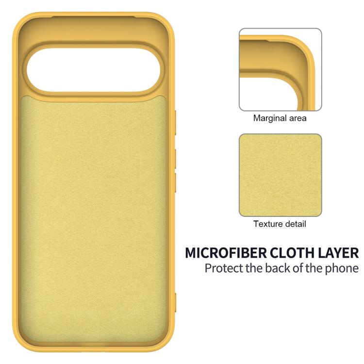 For Google Pixel 11 Pro XL Solid Color Liquid Silicone Dropproof Full Coverage Phone Case