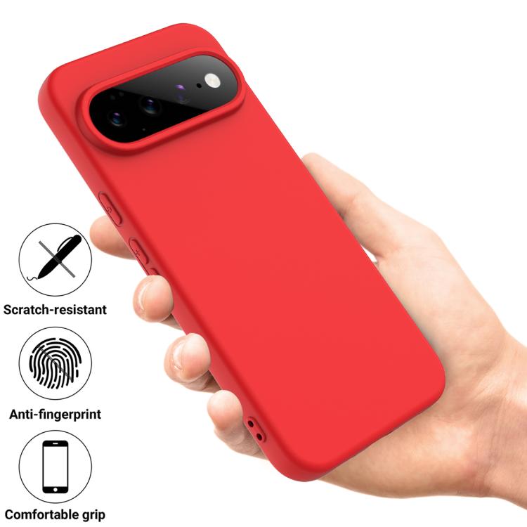 For Google Pixel 11 Pro XL Solid Color Liquid Silicone Dropproof Full Coverage Phone Case