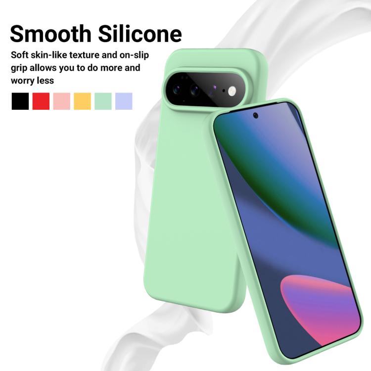 For Google Pixel 11 Pro Solid Color Liquid Silicone Dropproof Full Coverage Phone Case