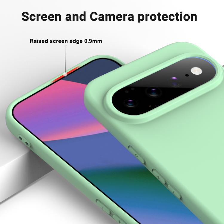 For Google Pixel 11 Pro Solid Color Liquid Silicone Dropproof Full Coverage Phone Case