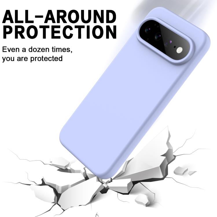 For Google Pixel 11 Pro Solid Color Liquid Silicone Dropproof Full Coverage Phone Case