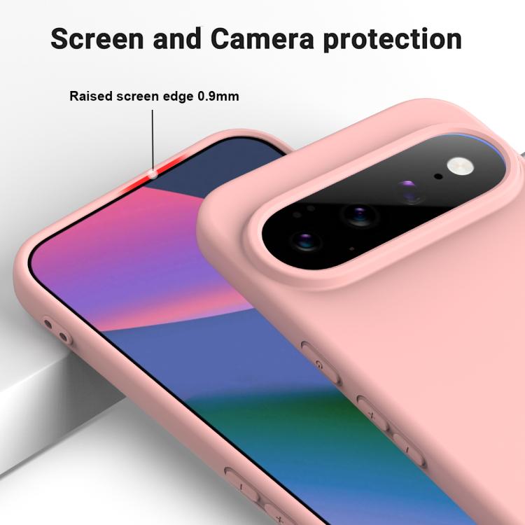 For Google Pixel 11 Pro Solid Color Liquid Silicone Dropproof Full Coverage Phone Case