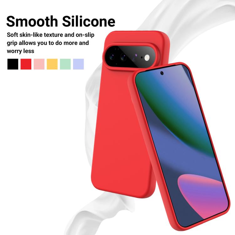 For Google Pixel 11 Pro Solid Color Liquid Silicone Dropproof Full Coverage Phone Case