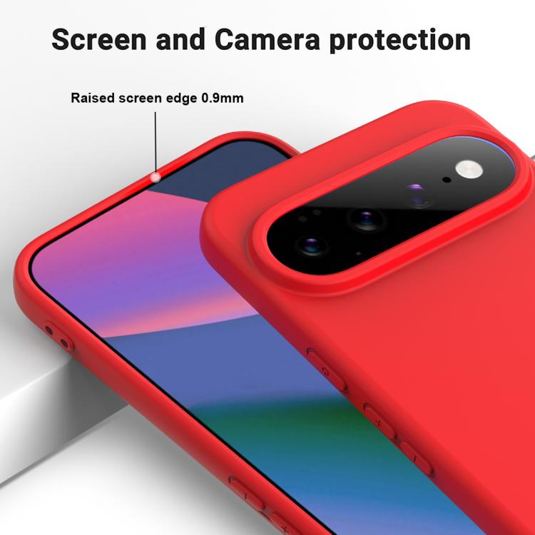 For Google Pixel 11 Pro Solid Color Liquid Silicone Dropproof Full Coverage Phone Case