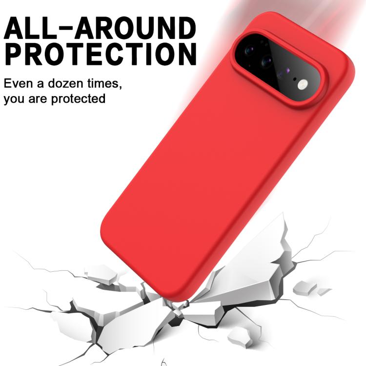 For Google Pixel 11 Pro Solid Color Liquid Silicone Dropproof Full Coverage Phone Case