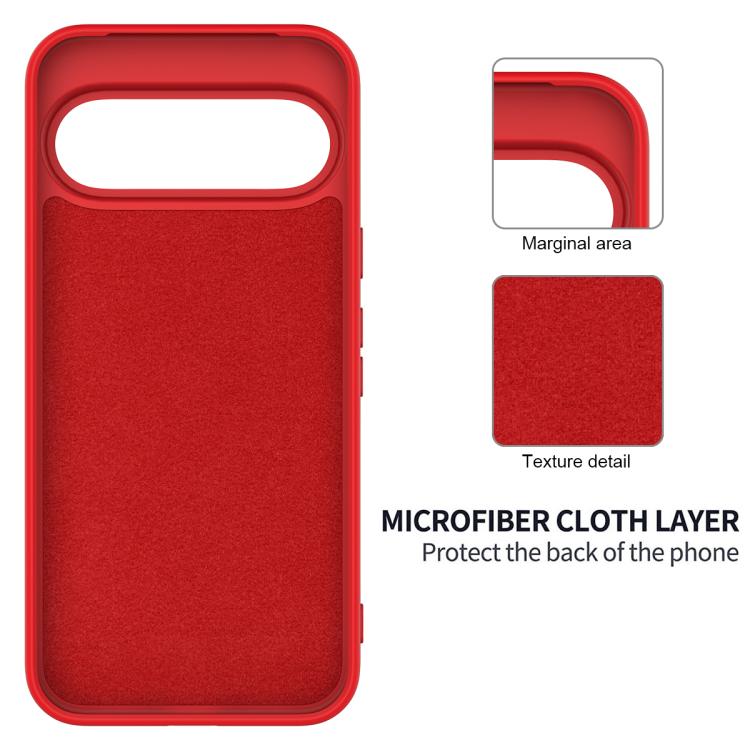 For Google Pixel 11 Pro Solid Color Liquid Silicone Dropproof Full Coverage Phone Case
