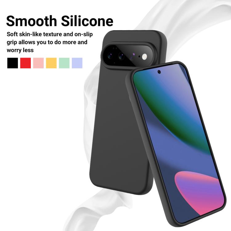 For Google Pixel 11 Pro Solid Color Liquid Silicone Dropproof Full Coverage Phone Case