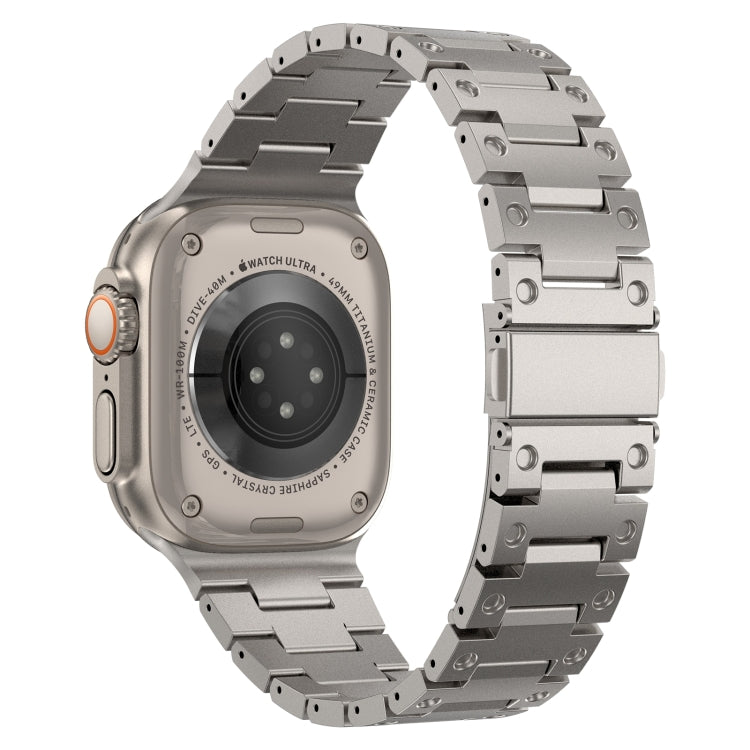 Double Rows Metal Watch Band For Apple Watch Series 10 42mm