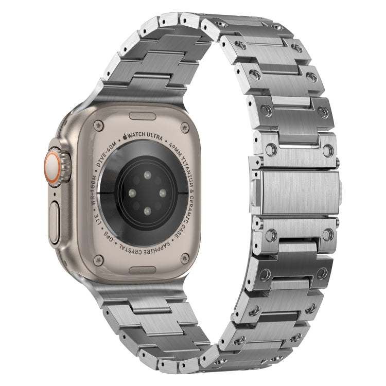 Double Rows Metal Watch Band For Apple Watch Series 10 42mm