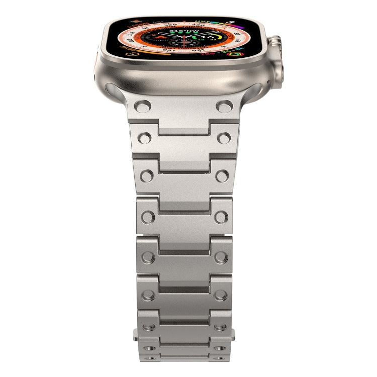 Double Rows Metal Watch Band For Apple Watch Series 10 46mm
