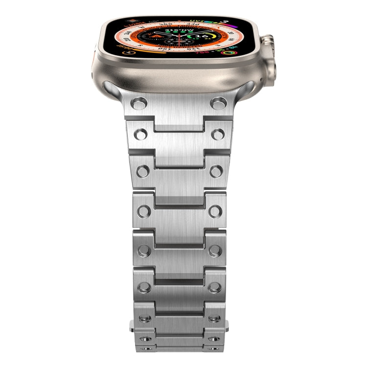 Double Rows Metal Watch Band For Apple Watch Series 10 46mm