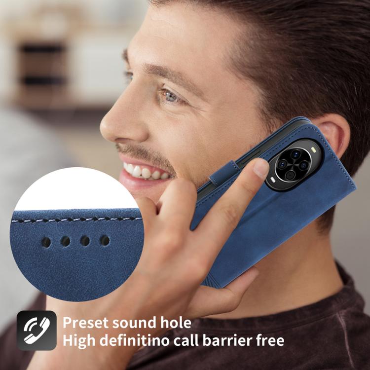 For Huawei nova 14 Dierfeng Dream Line TPU Hybrid PU Leather Phone Case