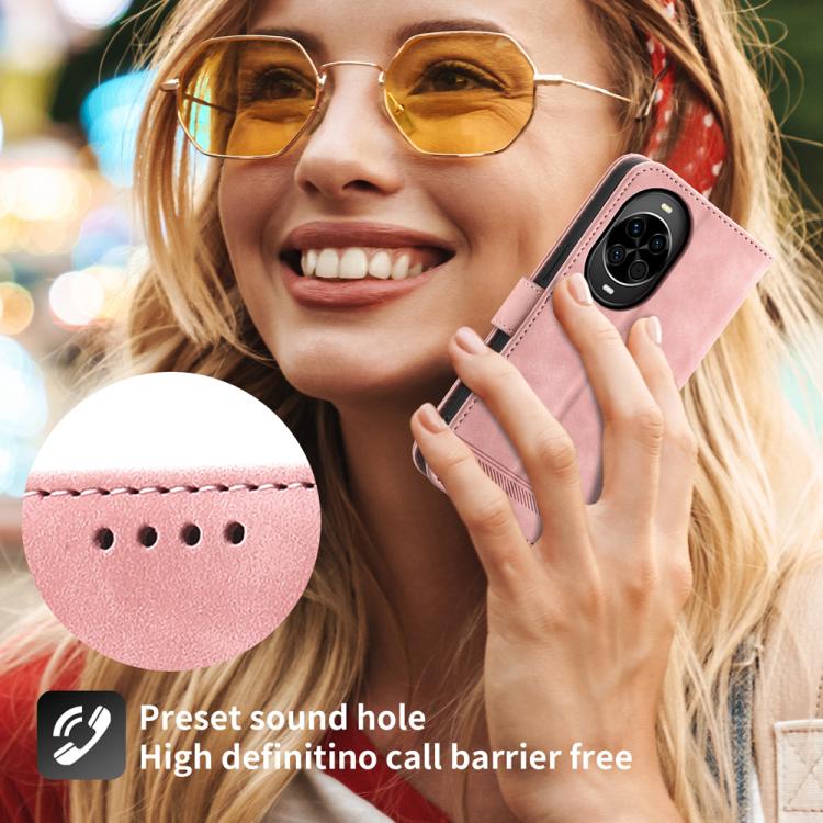 For Huawei nova 14 Dierfeng Dream Line TPU Hybrid PU Leather Phone Case