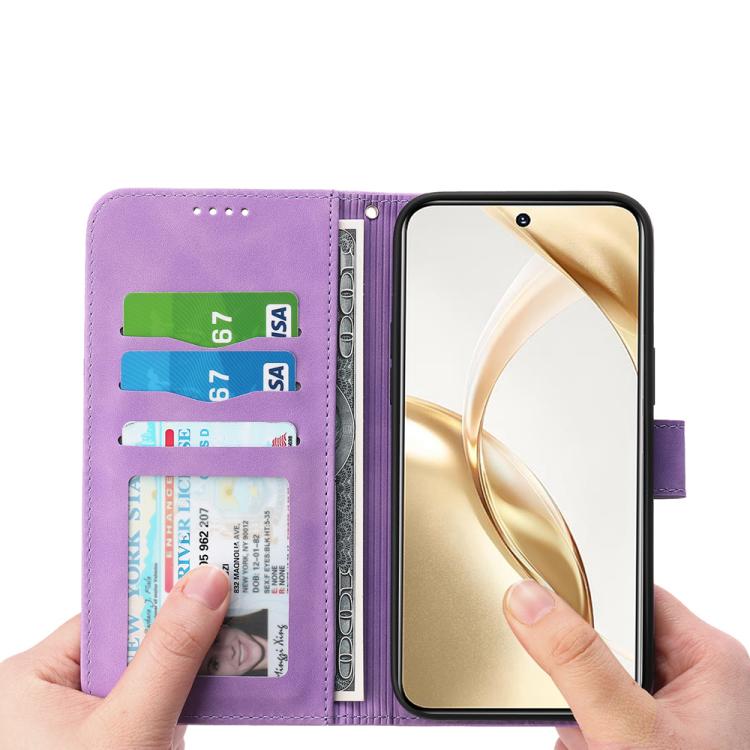 For Huawei nova 14 Dierfeng Dream Line TPU Hybrid PU Leather Phone Case