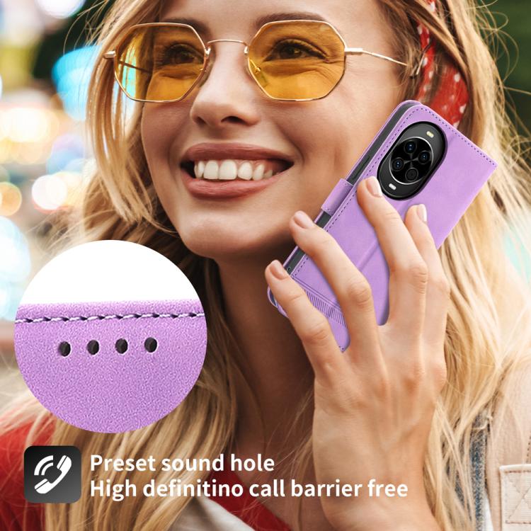 For Huawei nova 14 Dierfeng Dream Line TPU Hybrid PU Leather Phone Case