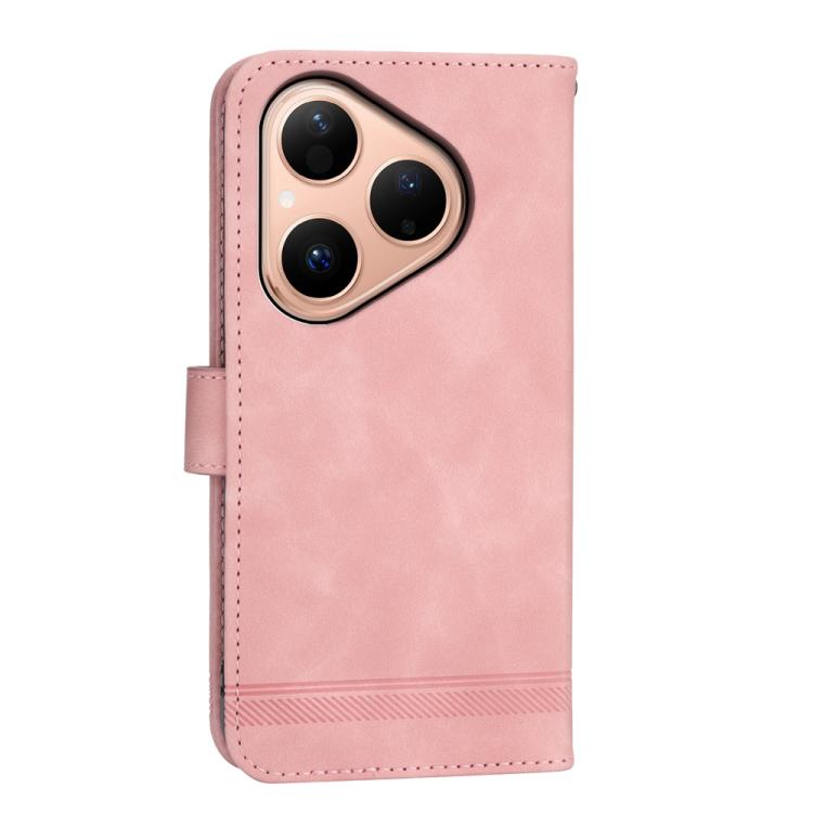 For Huawei Pura 80 5G Dierfeng Dream Line TPU Hybrid PU Leather Phone Case