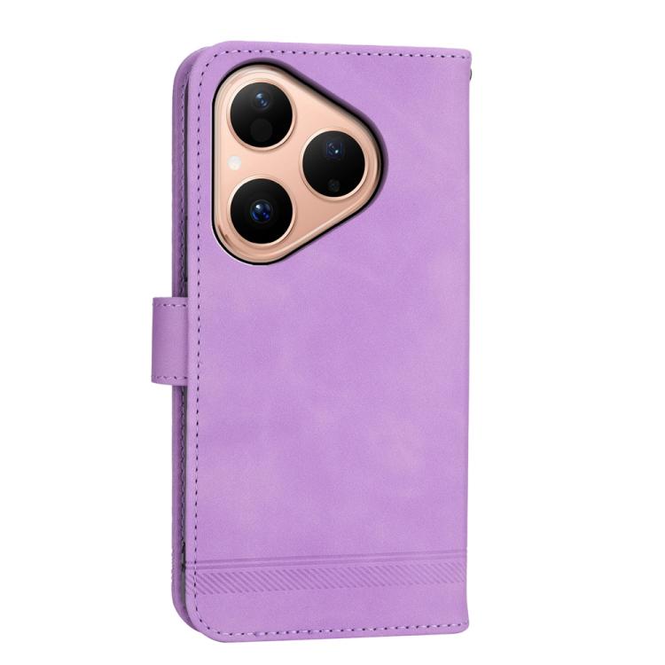 For Huawei Pura 80 5G Dierfeng Dream Line TPU Hybrid PU Leather Phone Case