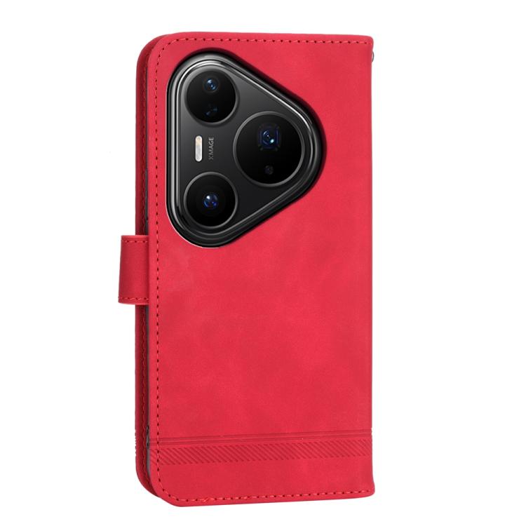 For Huawei Pura 80 Pro 5G / Pura 80 Pro+ 5G Dierfeng Dream Line TPU Hybrid PU Leather Phone Case