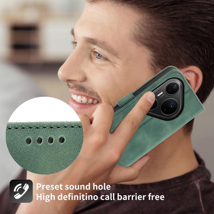 For Huawei Pura 80 Ultra 5G Dierfeng Dream Line TPU Hybrid PU Leather Phone Case