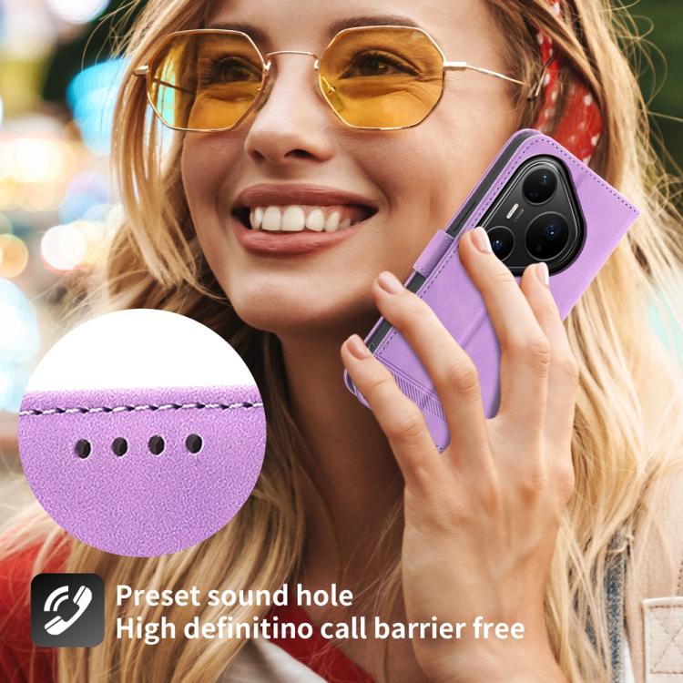 For Huawei Pura 80 Ultra 5G Dierfeng Dream Line TPU Hybrid PU Leather Phone Case