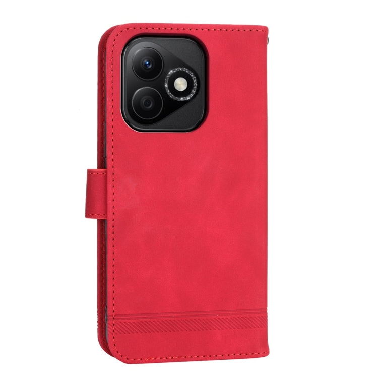 For Honor X60i Dierfeng Dream Line TPU Hybrid PU Leather Phone Case