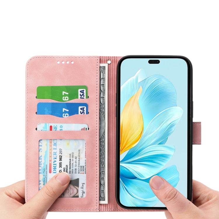 For Honor 200 Lite Global Dierfeng Dream Line TPU Hybrid PU Leather Phone Case