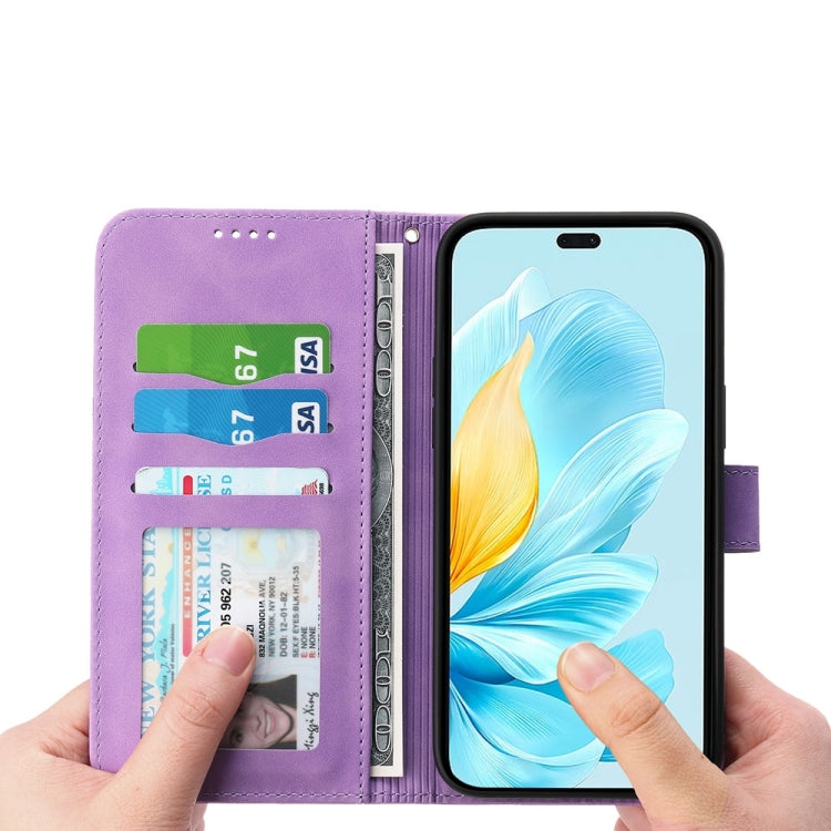 For Honor 200 Lite Global Dierfeng Dream Line TPU Hybrid PU Leather Phone Case