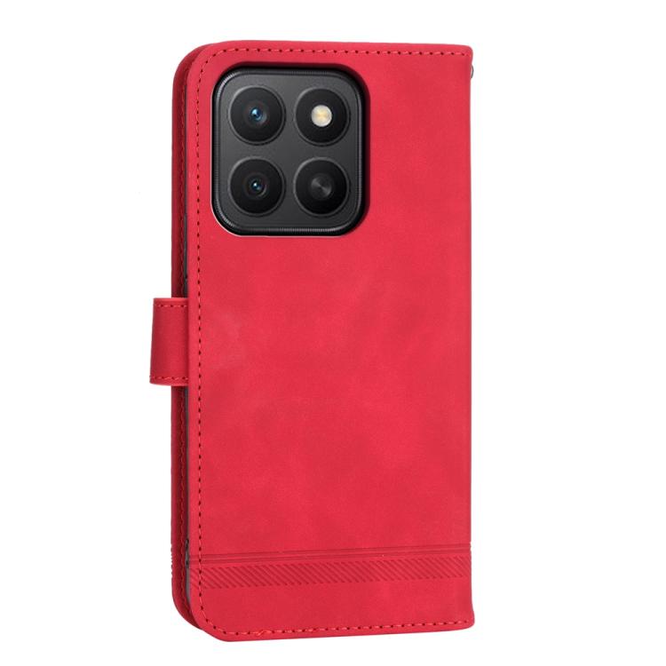 For Honor X8c 4G Dierfeng Dream Line TPU Hybrid PU Leather Phone Case