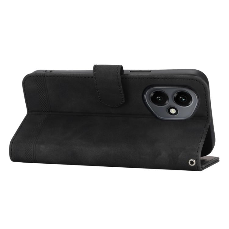 For Honor 400 Global 156.5mm Dierfeng Dream Line TPU Hybrid PU Leather Phone Case
