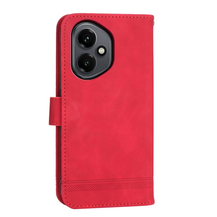 For Honor 400 Global 156.5mm Dierfeng Dream Line TPU Hybrid PU Leather Phone Case
