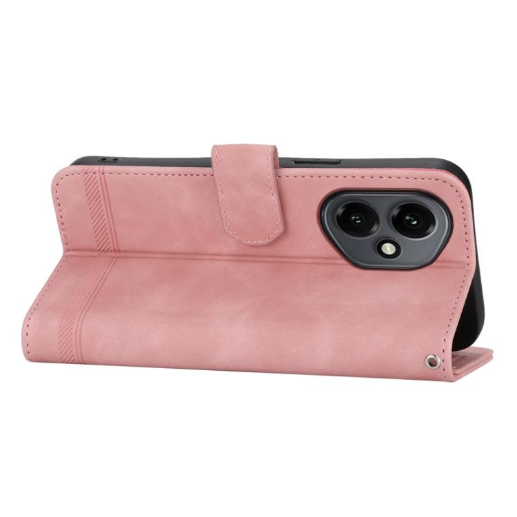 For Honor 400 Global 156.5mm Dierfeng Dream Line TPU Hybrid PU Leather Phone Case