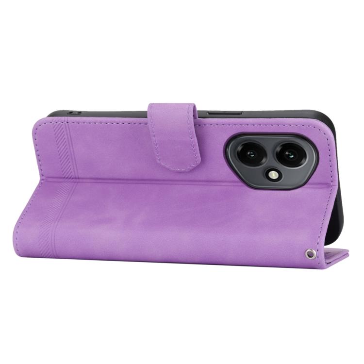 For Honor 400 Global 156.5mm Dierfeng Dream Line TPU Hybrid PU Leather Phone Case