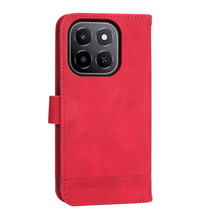 For Honor X6c 4G / X5b / X5b Plus Dierfeng Dream Line TPU Hybrid PU Leather Phone Case