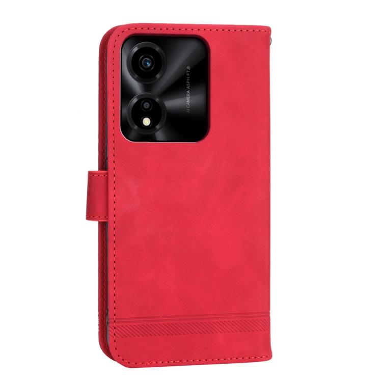 For Honor X5c Plus Dierfeng Dream Line TPU Hybrid PU Leather Phone Case