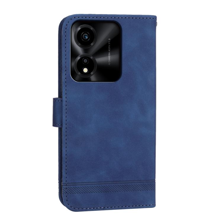 For Honor X5c Plus Dierfeng Dream Line TPU Hybrid PU Leather Phone Case