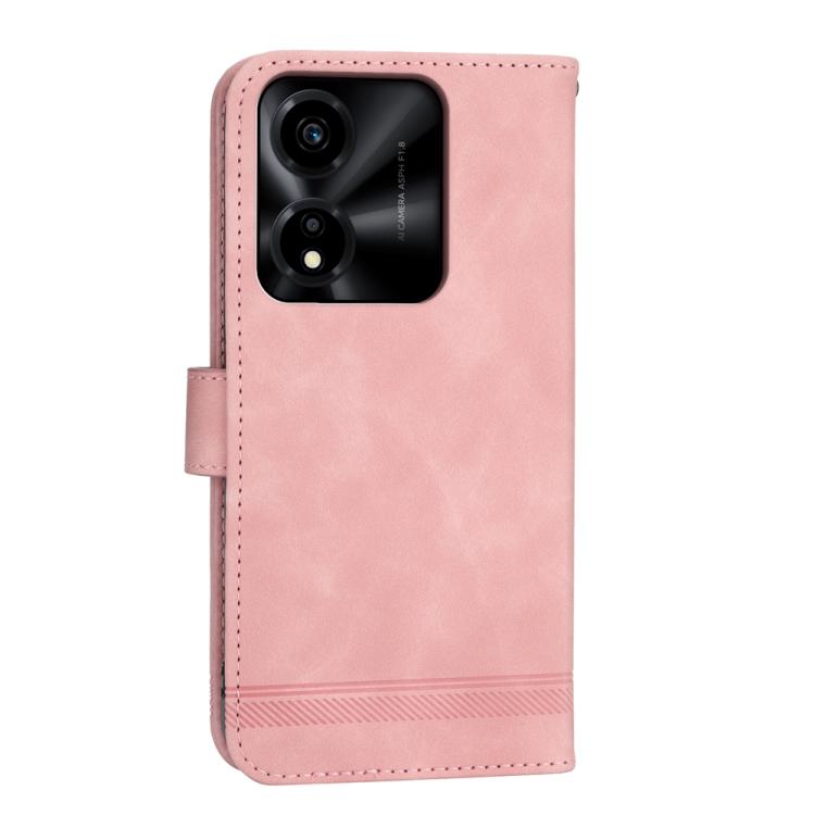 For Honor X5c Plus Dierfeng Dream Line TPU Hybrid PU Leather Phone Case