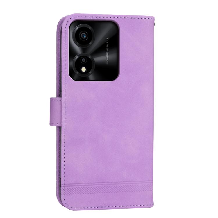 For Honor X5c Plus Dierfeng Dream Line TPU Hybrid PU Leather Phone Case
