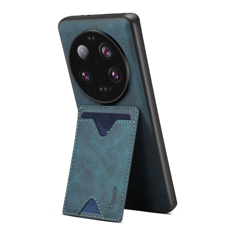 For Xiaomi 13 Ultra Denior PU Back Cover Card Slot Holder Phone Case