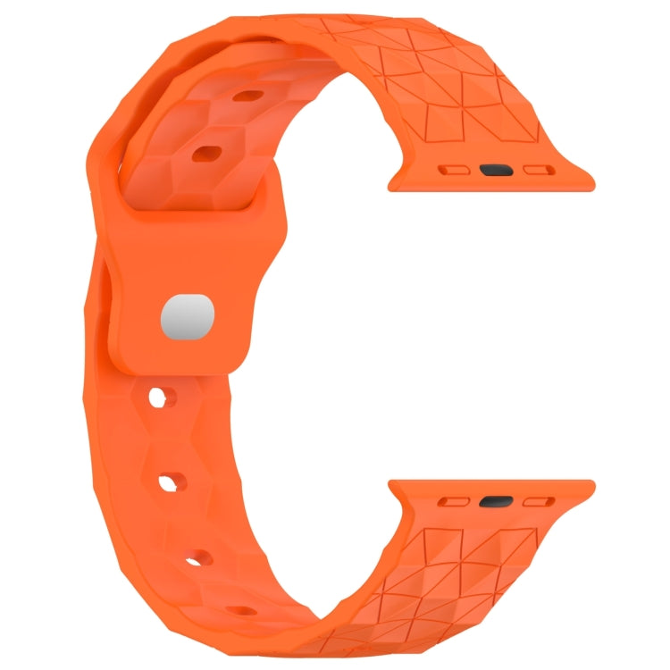 Football Texture Silicone Watch Band For Apple Watch Series 10 46mm