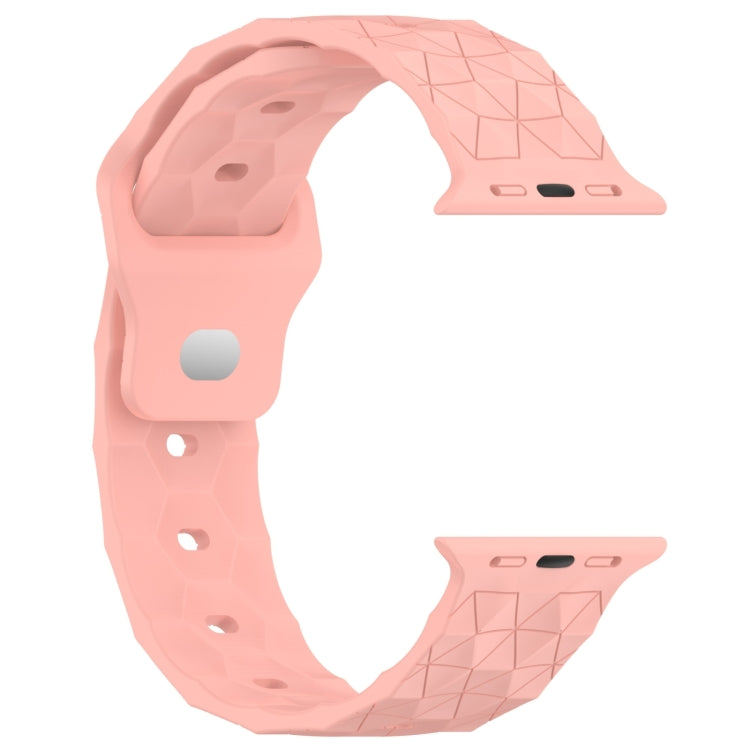 Football Texture Silicone Watch Band For Apple Watch Series 10 46mm