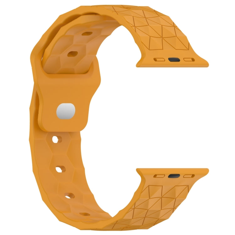 Football Texture Silicone Watch Band For Apple Watch Series 10 46mm