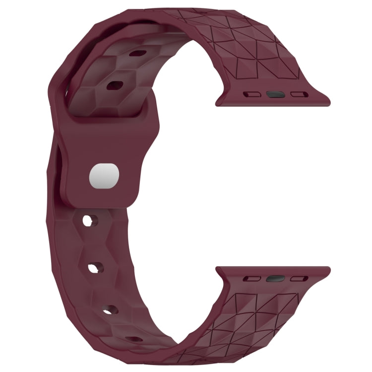 Football Texture Silicone Watch Band For Apple Watch Series 10 46mm