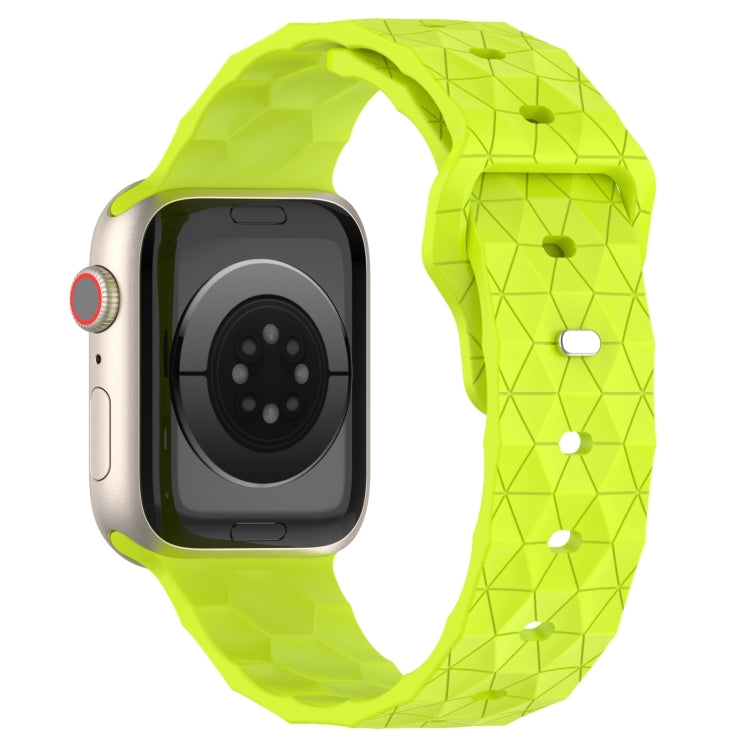 Football Texture Silicone Watch Band For Apple Watch Series 10 46mm