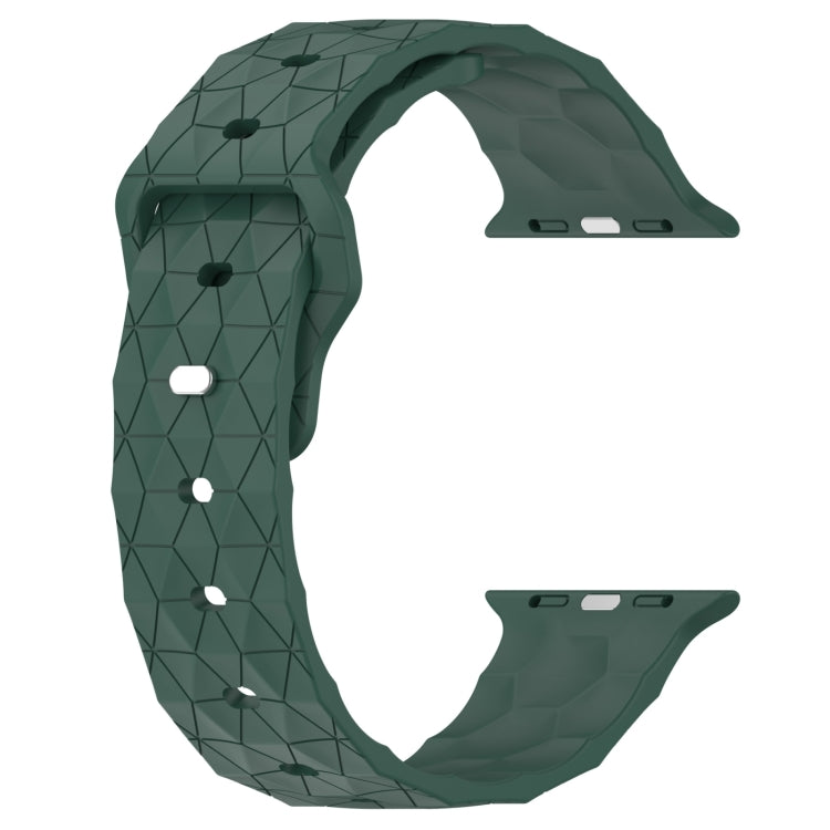 Football Texture Silicone Watch Band For Apple Watch Series 10 46mm