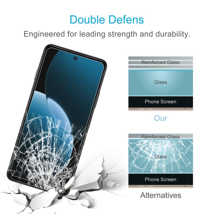 For Huawei Enjoy 80 50pcs 0.26mm 9H 2.5D Tempered Glass Film