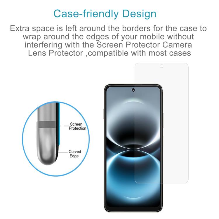 For Huawei Enjoy 90 Plus 5G 50pcs 0.26mm 9H 2.5D Tempered Glass Film