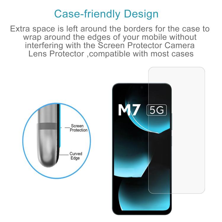 For Xiaomi Poco M7 5G 0.26mm 9H 2.5D Tempered Glass Film