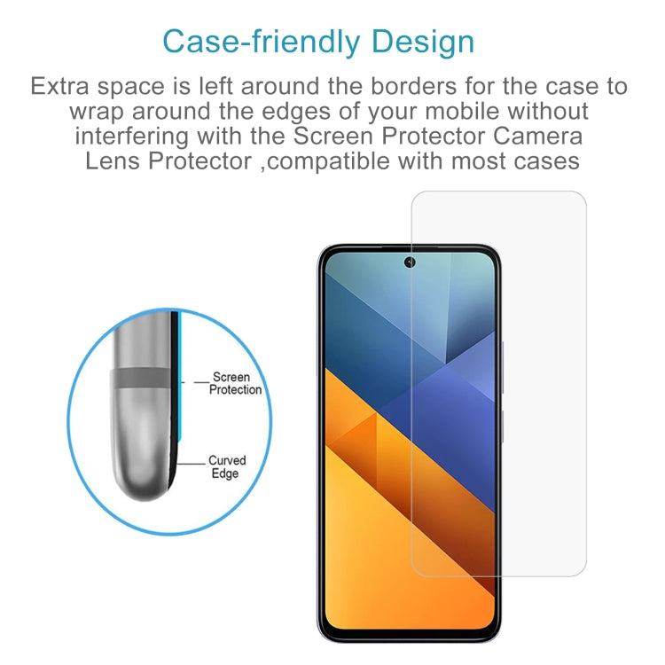For Xiaomi Poco M6 4G 10pcs 0.26mm 9H 2.5D Tempered Glass Film