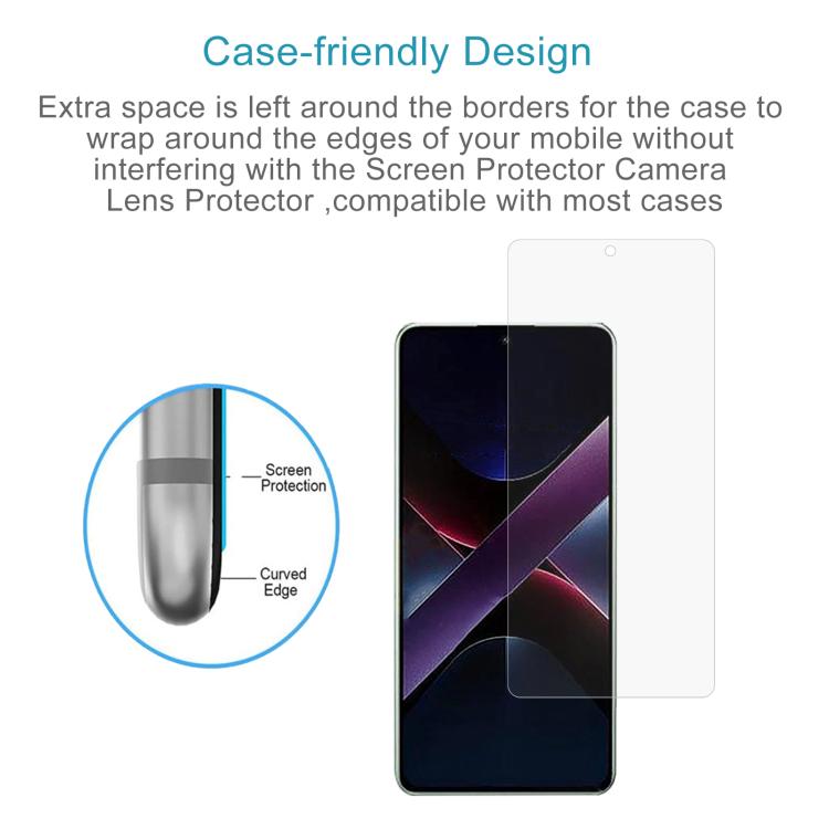 For Xiaomi Poco X7 Pro 10pcs 0.26mm 9H 2.5D Tempered Glass Film